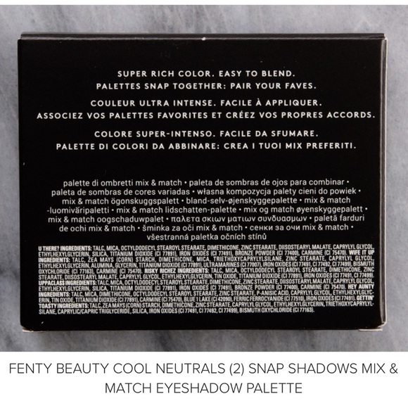 Fenty Beauty Cool Neutrals Snap Shadows Eyeshadow Palette - Picture 14 of 14